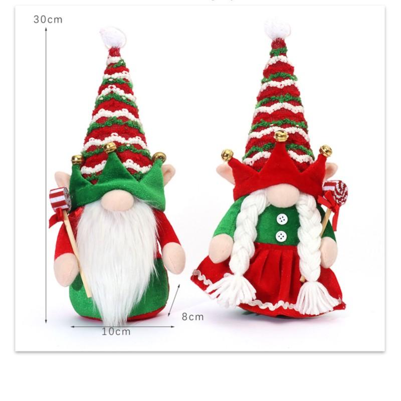 Couple Elf Doll Decoration Santa Claus Doll Faceless Doll Decoration Christmas Gifts for Kids Friends Party Plush Toy 2025