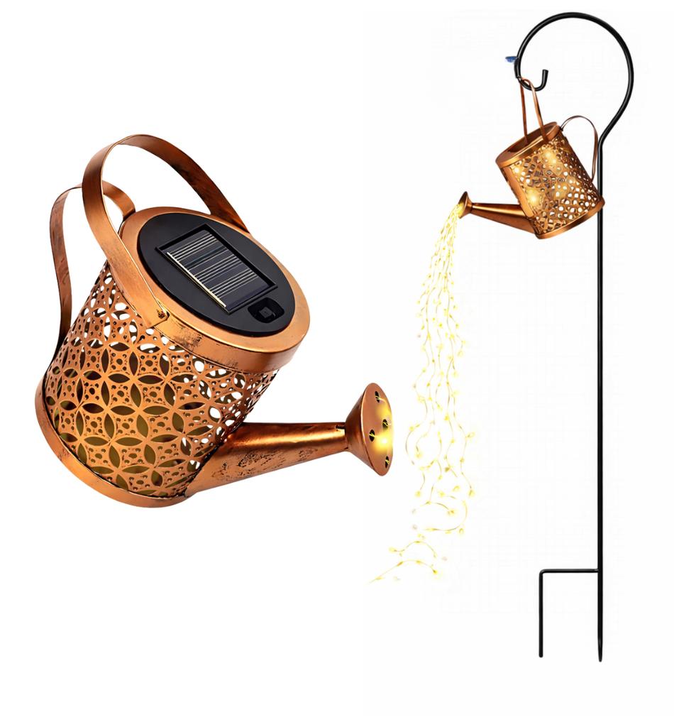Solar garden watering can LED outdoor for the garden decorative ornamental