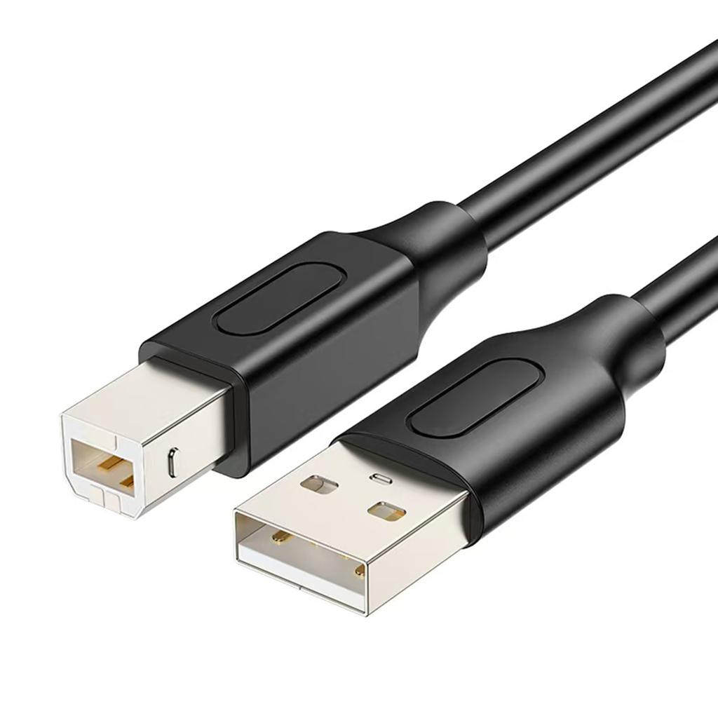 USB Printer Cable USB 2.0 to USB B Type B Male Cable Scanner Cord for Printing Laptop Computer Musical Keyboard