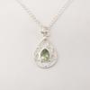 Green Amethyst Gemstone 925 Sterling Silver Jewelry Pretty Pendant 1.40" For Birthday Gift PP-19-47