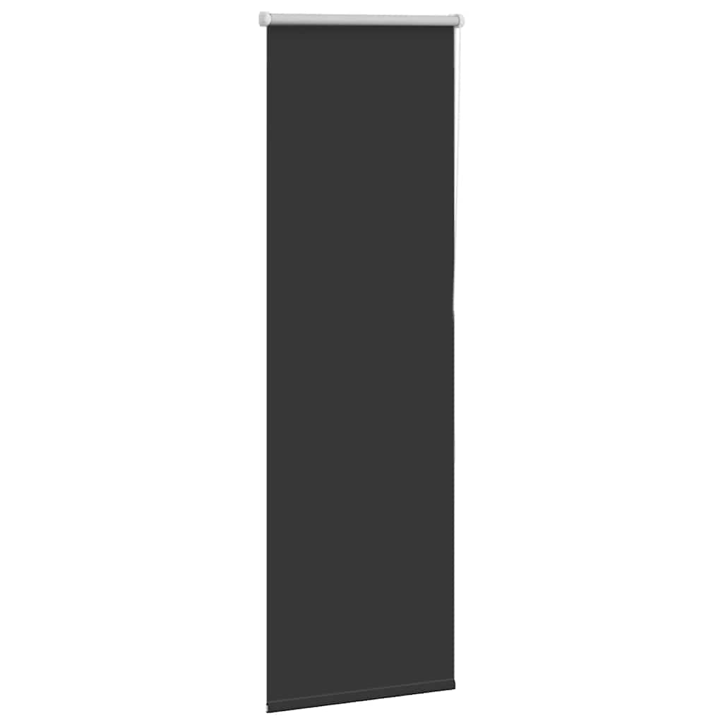 Black Blackout Roller Blind 40 x 175 cm Fabric Width 35.7 cm