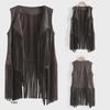 Trendy European & American Sleeveless Tassel Vest for Women