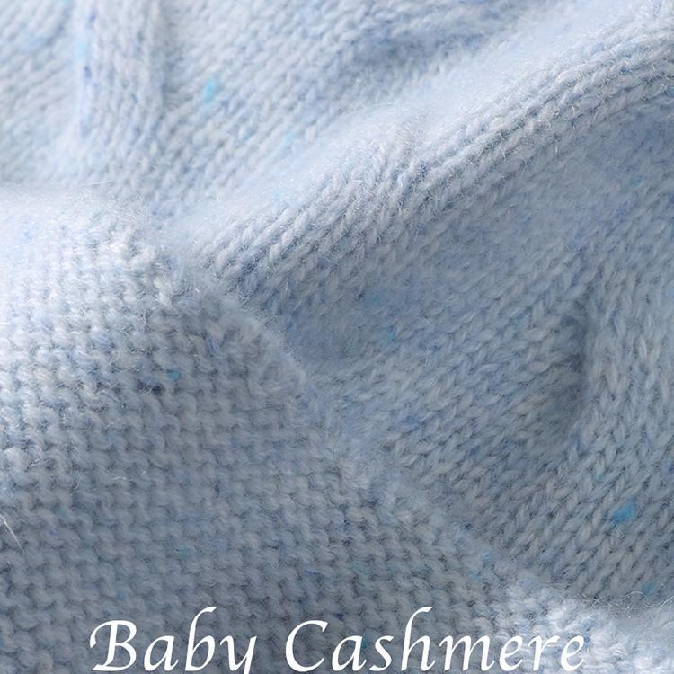 Dicke reine Kaschmir-Strickmütze für Damen - Warm, einfarbig, mit Ohrenschutz für den Winter