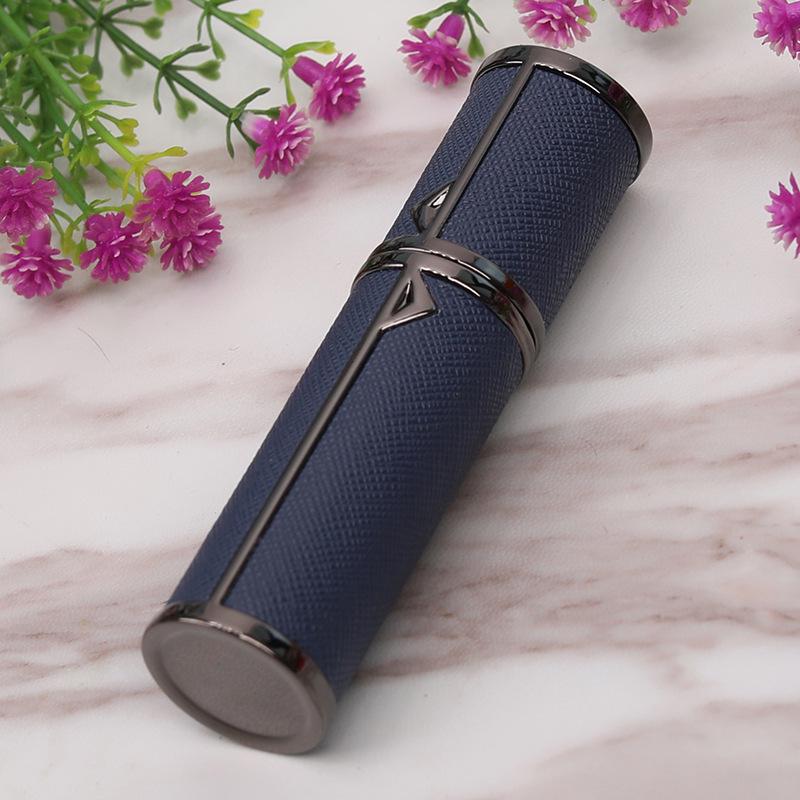 5ml High-End Leather Portable Perfume Refill Bottle with Bottom Filling Spray