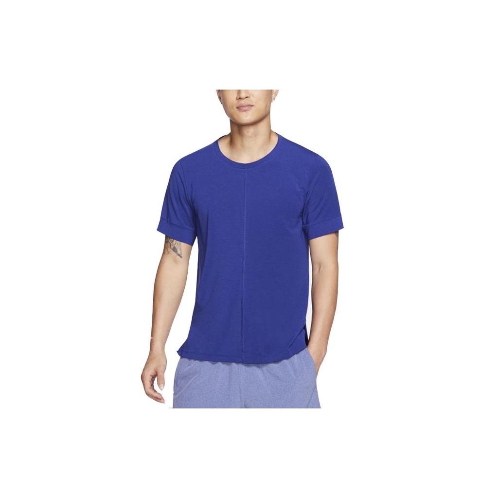 Nike T Shirts Men's Blue Crew Neck Moderate Straight Fit BV4035-455
