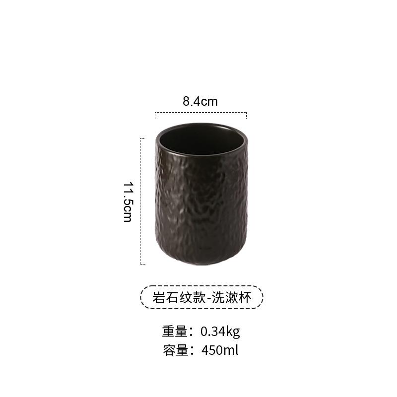 Creative Ceramic Toothbrush Holder Rinse Cup Bathroom Accessories Home Ceramic Rinse Cup Toothbrush Holder Hotel Home Decoration