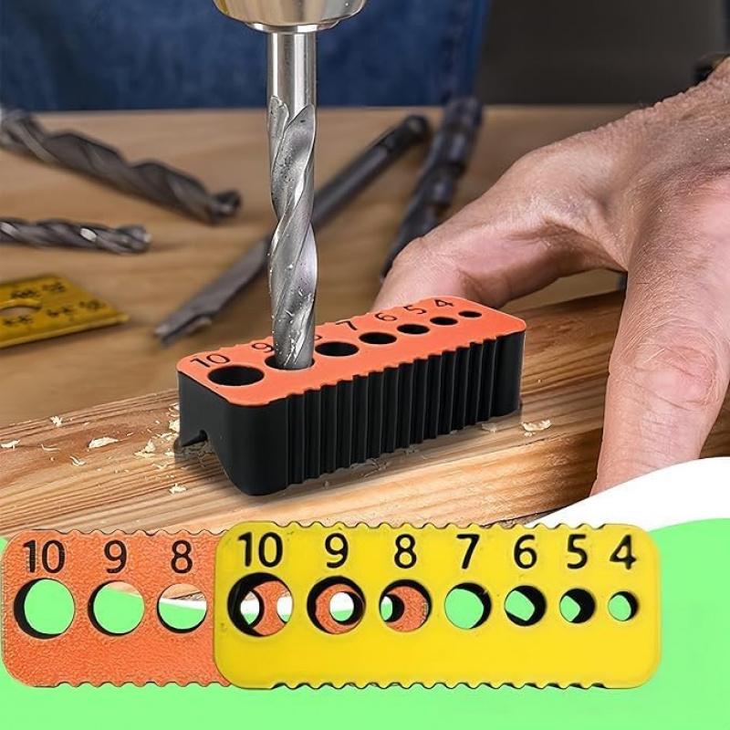 High-precision drilling guide block with adjustable angle for woodworking and metal drillingDIYHand Tool Locator