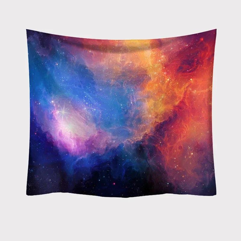 1pc,Galaxy Printed Wall Hanging Tapestry Hippie Retro Home Decor Beach Mat