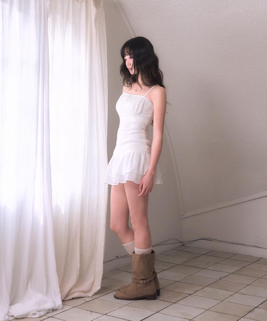 Leijeumiya Fairy Sasha Mini Dress [White]