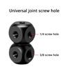 Aluminum Mounting Block 1/4 3/8 Screw Hole Adapter Block Mount Block Bracket for Microphone Tripod Accessories