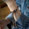 Hand-woven Colorful Hand Rope Plain Rope Hand Rubbing Cotton Bracelet Jewelry Ethnic Style Bracelet Adjustable Gift