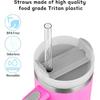 Replacement Straws for Stanley 40 oz 30 oz Tumbler,6 Pack Reble Plastic Straws,Compatible Accessories Drinking for Stanley and More, BPA