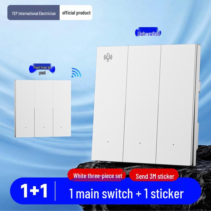 Smart Voice-Controlled Wireless Light Switch Panel