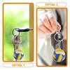ABOOFAN Set of 2 Volleyball Keychains, Alloy Leather Bag Charms, Keychains, Perfect Gifts for Sports Fans