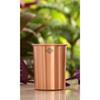 Pure Copper Plain Glass with Matt Finish Design, Drinking Serving Water, Yoga Ayurveda, Volume-300 ml, Pack of 2