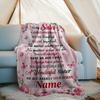 Sister'S Love Outdoor Customize Your Name Blanket Comfortable Soft Lightweight Perfect For Travel Camping Picnics Sofa Office Bed Living Room Ideal