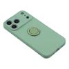 For iPhone 17 Pro Silicone Case with Strap Ring Kickstand Phone Cover