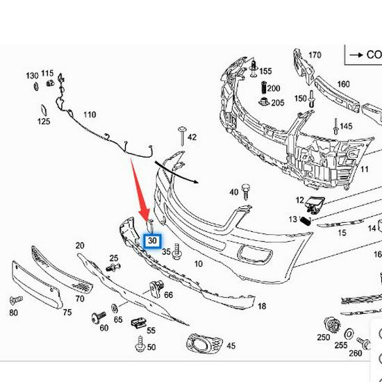 Capac cârlig de remorcare pentru Mercedes-Benz ML350/ML300 W164 Bară de protecție față