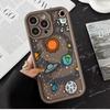 Astronauts Space Stars Planets Phone Case For iPhone Apple 17 AIR 16 16E 11 12 13 14 15 XR Plus Pro Max DIY Shockproof Cover