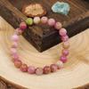 Bead String Simple Niche Round Bead Bracelet Gradual Change Color Agate Stone Bracelet