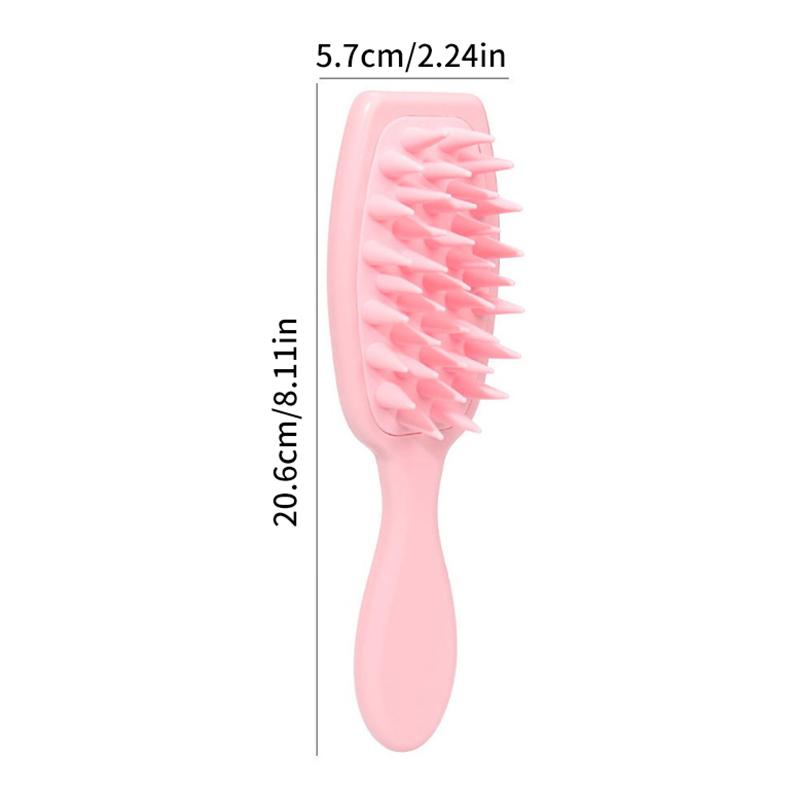 Extended Handle Soft Silicone Shampoo Scalp Hair Massager Hair Washing Comb Shower Brush Bath Spa Massage Brush Beauty Hair Tool
