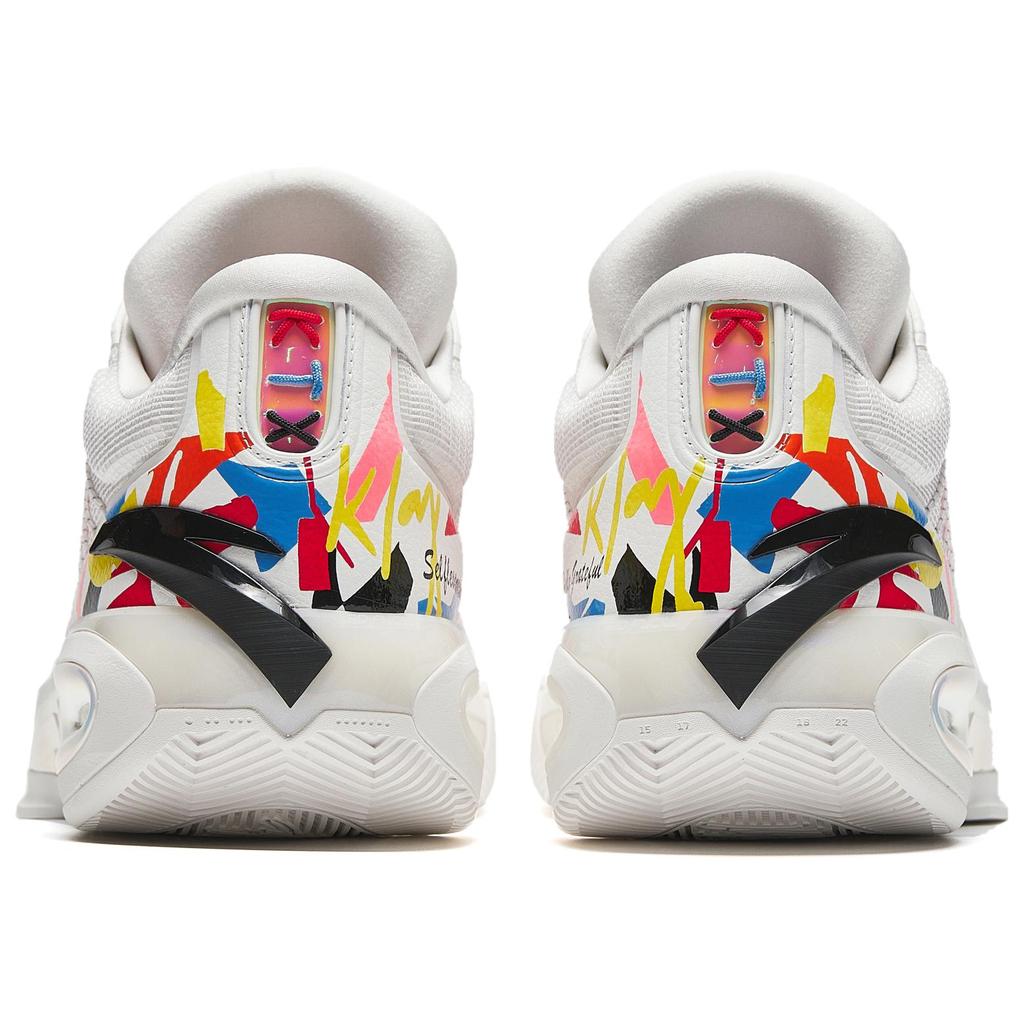 New ANTA KT10 Basketball Shoes Men Low Top Graffiti/White 112441101-2