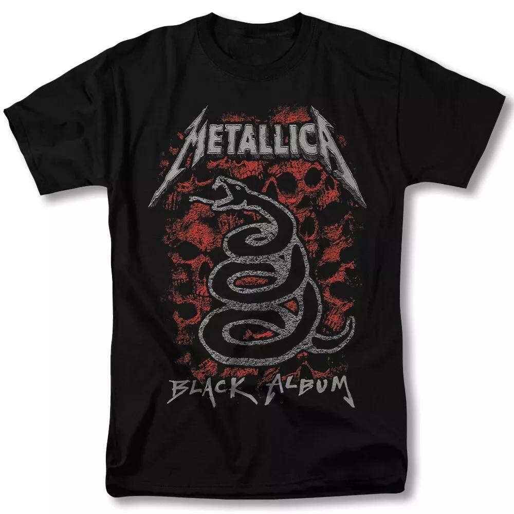 Metallica Inspired Tee – “The Black Album” Vintage Rock Shirt S–4XL:313 Unisex T-Shirt L