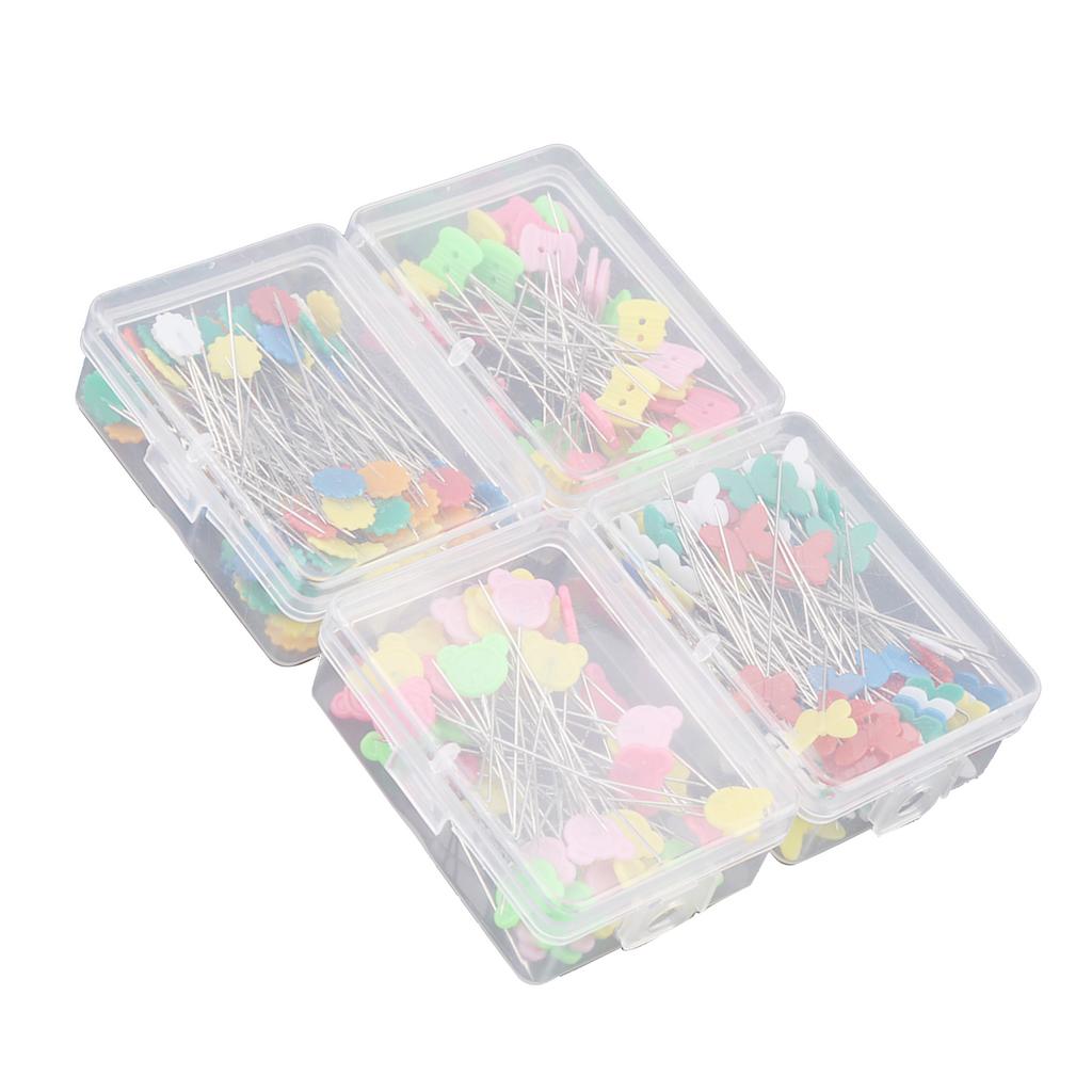 300 Pcs  Flower Button Head Pins DIY Quilting Tool Sewing Accessories