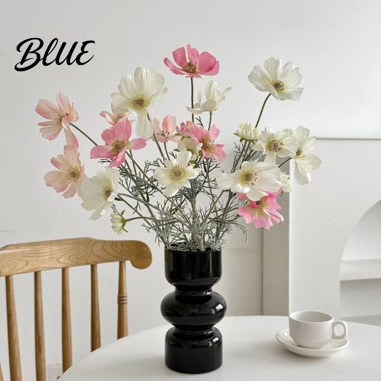 Long Lasting Floral Realistic Maintenance Cosmos Stem Flowers Decor Artificial Faux Fake Free Flowers for Dining Table Centerpieces Wedding