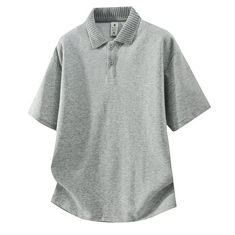 Summer 2026 Men's Ice Silk Quick-Dry Short-Sleeve Lapel Polo Shirt