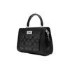 New COACH Lane Canvas With Leather Handbags Shoulder Bag Crossbody Bag Small Size Women's Black Monogram CC977-SVTSQ
