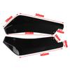 2pcs Rear Lip Bumper Spoiler Splitter Diffuser Canard Wrap Spoiler Side Fender Skirt Lip Chin Body Kit Glossy Black Universal