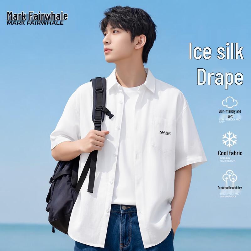 Mark Fairwhale Men's Ice Silk Short-Sleeve Shirt