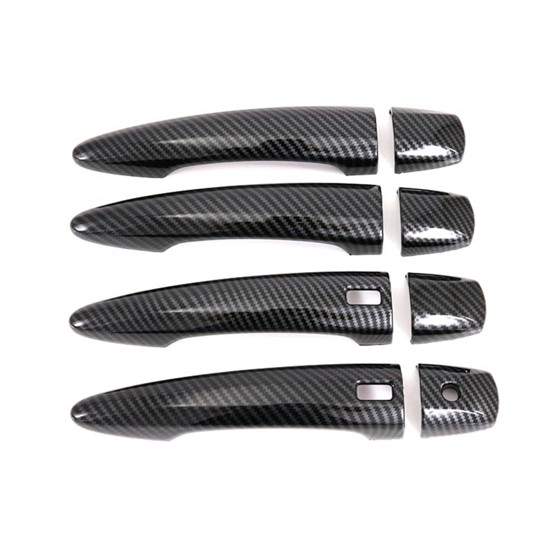 AT-For Nissan Sylphy 2020 2021 2022 Car Outer Door Handle Cover Trim Stickers Accessories ,ABS Carbon Fiber