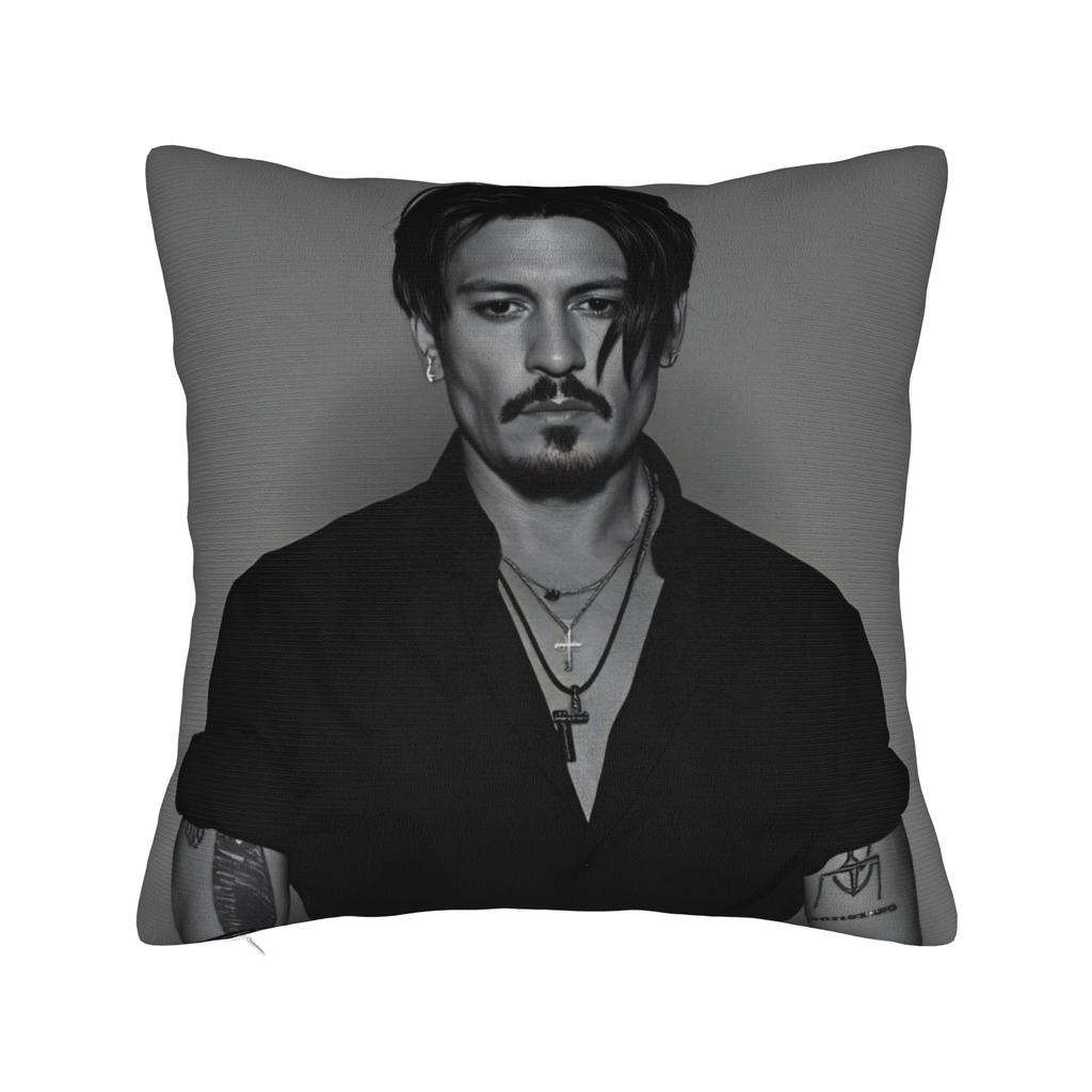 Johnny Depp I Love You Pillowcases Kawaii Pillow Case For Living Room Bed Chair Custom Pillow Cover