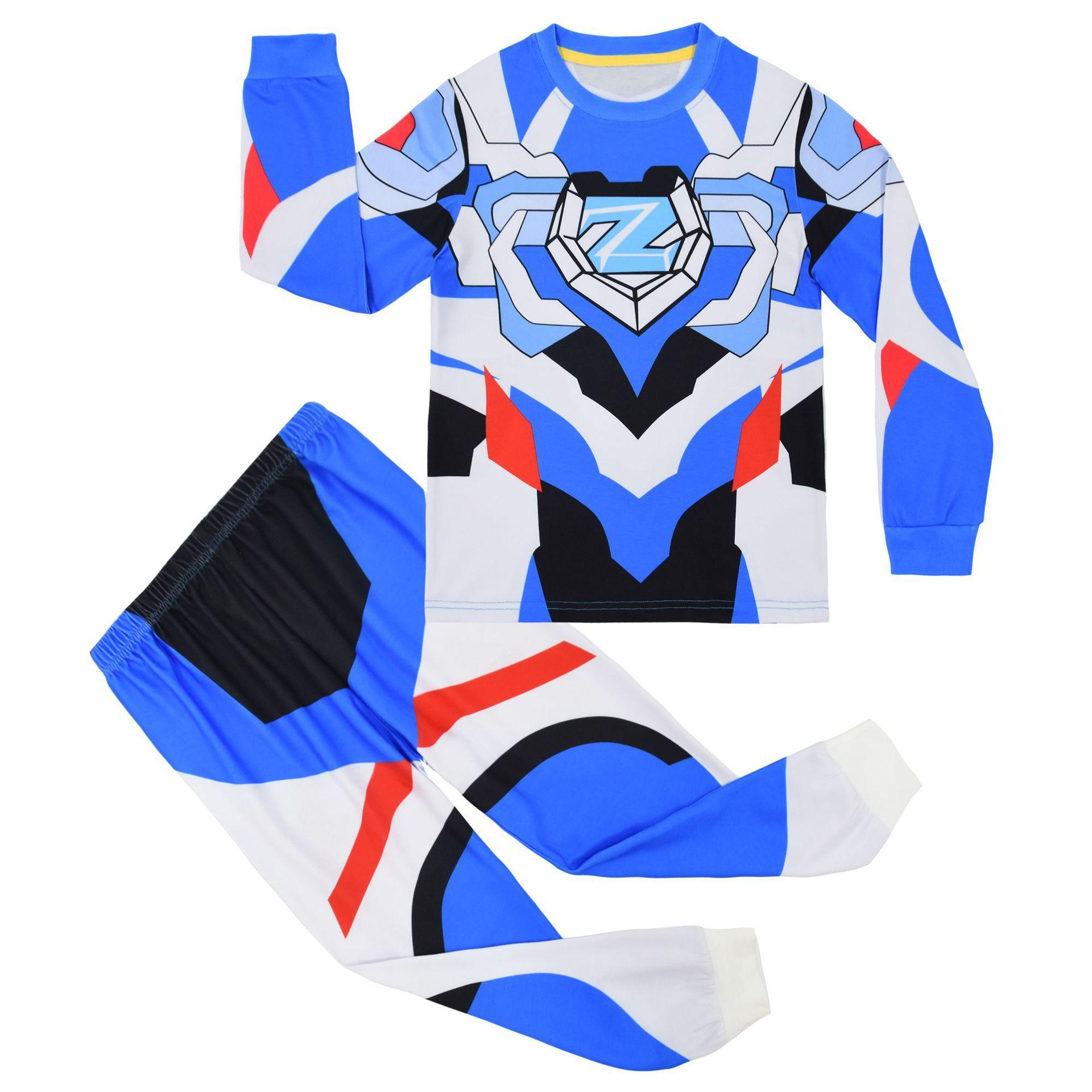 Children S Clothing, Digital Printing, Casual Loungewear, Long-Sleeved Pajamas, Pajamas, Two-Piece Set 6079 100