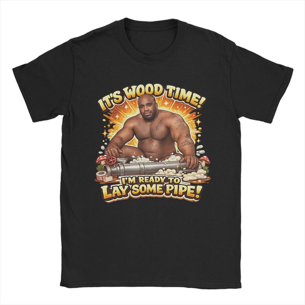 Unisex Unisexs Tshirt Barry Wood Vintage Pure Cotton Tees Short Sleeve Bobblehead Naked Black Guy Meme T Shirts Clothing Plus Size