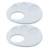 Plastic Paint Tray 3D Printed Finger Palette with Hand Grip Easy To Clean Portable Painting Palette for Kids Artists Watercolor Acrylic Pigment Use