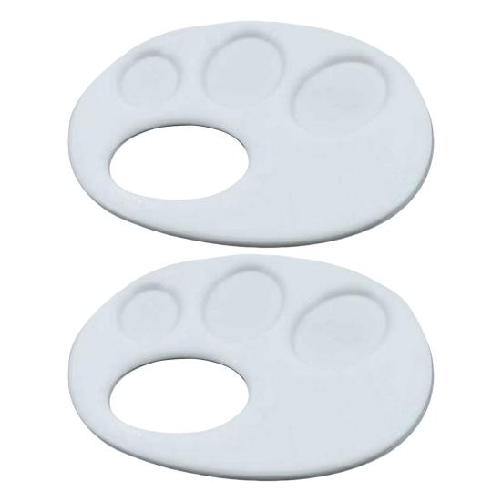 Plastic Paint Tray 3D Printed Finger Palette with Hand Grip Easy To Clean Portable Painting Palette for Kids Artists Watercolor Acrylic Pigment Use