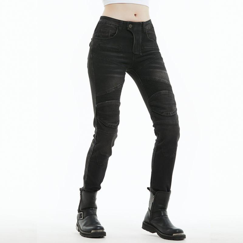 Motorrad-Jeans für Damen mit Protektoren Leichte Stretch-Denim-Hose Alles