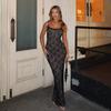 European and American Style Women's Clothing Summer New Products Spice Girl Halter Lace Suspender Long Dress Fashionable Slim and Elegant Dress