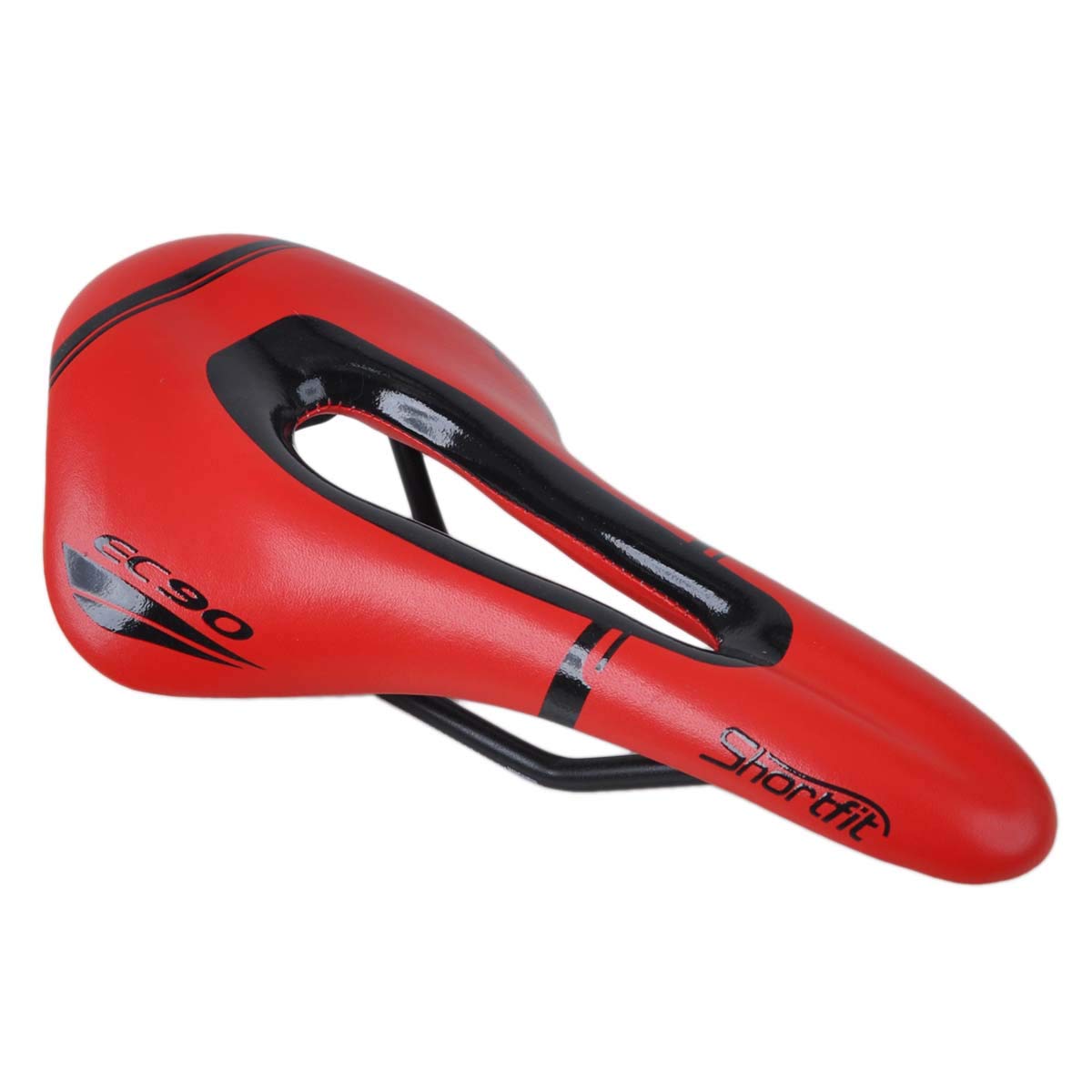 

ThinkTop Ultra-Lightweight Bicycle Saddle, 176g, Perforated PU Breathable Soft Seat Cushion for MTB, Road Bike, and Mountain Bike (Red)