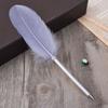 Feather Ballpoint pen Colorful Feather Pen Portable Writing pen  Office