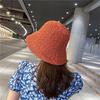 Double-sided Bucket Hat Summer Women's New Sunscreen Sun Hat Sunscreen Hollow Thin Breathable Face Cover Knitted Sun Hat