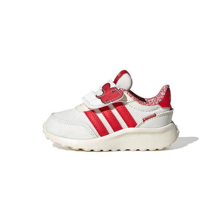 Adidas Neo Run 70S Cny Ac Comfortable Trendy Non-Slip Wear-Resistant Low-Top Sports Casual Shoes Baby Sneakers White Red IE4263