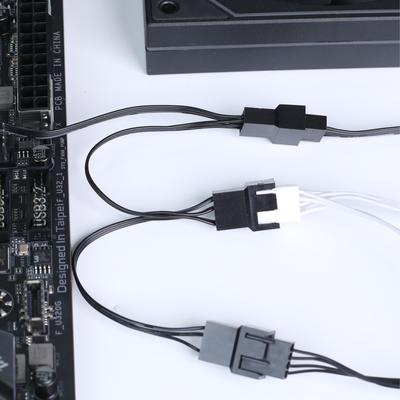 4Pin PWM Fan Splitter Cable 4Pin 1 To 3Way PWM Fan Splitter Cable Power Connector For Computer Case Cooling Fans 30cm