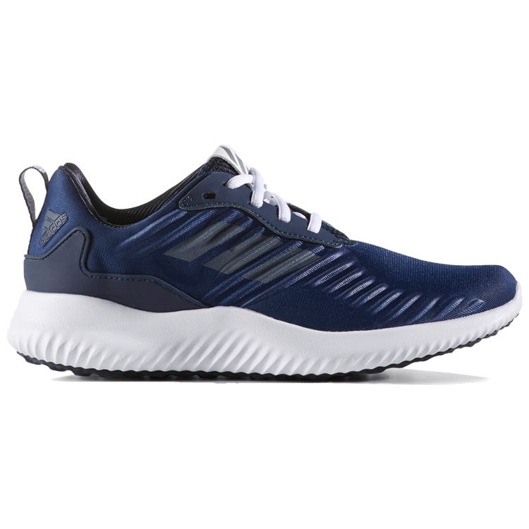 Adidas Alphabounce Rc Simple Fabric Shock Absorption Non-Slip Low-Top Marathon Running Shoes Women Sneakers Blue White B42654