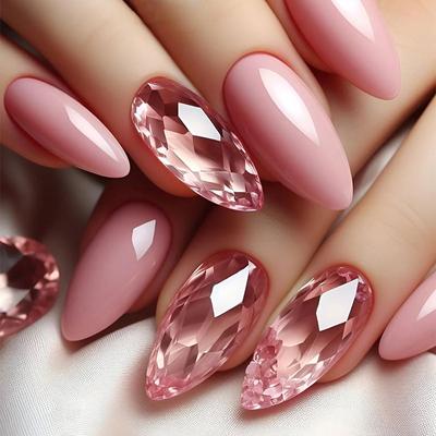 Fake Nail Wear Nail Irregular Removable Nail Patch Nail Patch Short Almond Nail Patch Solid Color