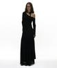 Partimento Woman Sheer Lace Tie-Neck Maxi Dress_Black