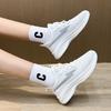 Flying woven women's shoes summer new student sports shoes breathable running shoes versatile shallow mouth casual shoes